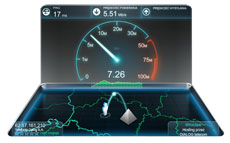 Test your Internet connection speed at Speedtest.net